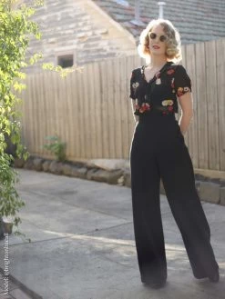 Katharine Trousers Black Long Leg -Chic Apparel Shop katharine trousers black long leg p2345 21852 medium