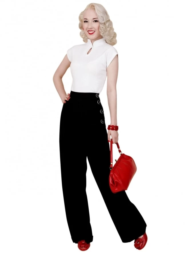 Katharine Trousers Black Soft 9 Katharine Trousers Black Soft - Image 7