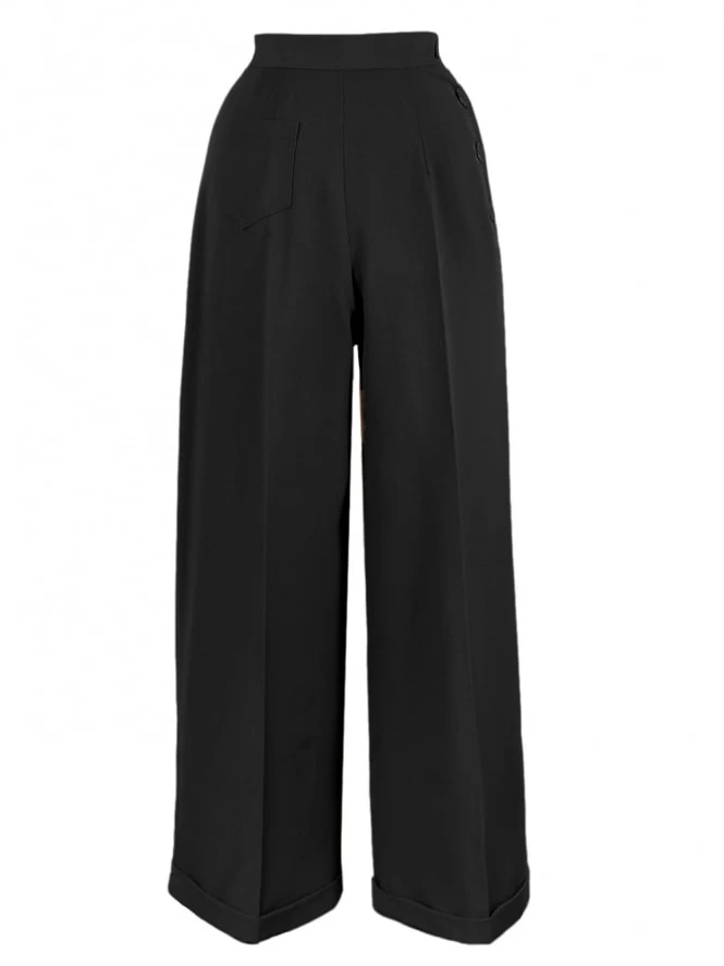 Katharine Trousers Black Soft 6 Katharine Trousers Black Soft - Image 4