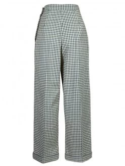 Katharine Trousers Blue And Cream Gingham 10 Katharine Trousers Blue And Cream Gingham -Chic Apparel Shop katharine trousers blue and cream gingham p5587 24585 medium