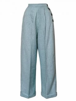 Katharine Trousers Blue Check