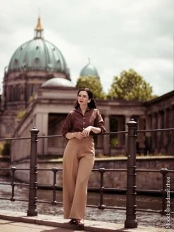 Katharine Trousers Caramel Soft -Chic Apparel Shop katharine trousers caramel soft p1483 19263 medium