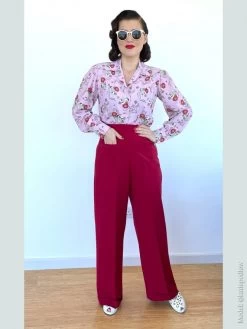 Katharine Trousers Cherry