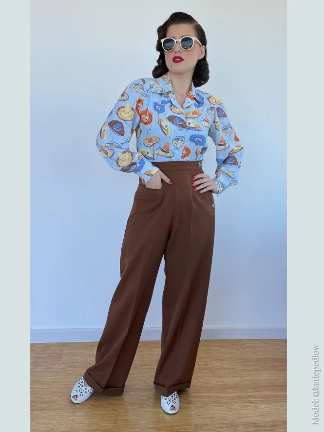 Katharine Trousers Chocolate 3 Katharine Trousers Chocolate