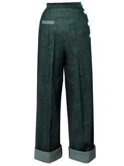 Katharine Trousers Denim Bottle Green