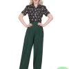 Katharine Trousers Long Leg Bottle Green Soft -Chic Apparel Shop katharine trousers long leg bottle green soft p4867 20834 medium