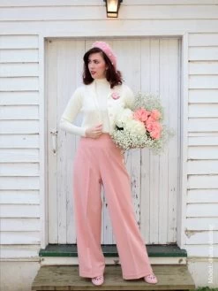 Katharine Trousers Pink Soft -Chic Apparel Shop katharine trousers pink soft p2259 19143 medium