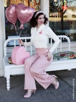 Katharine Trousers Pink Soft -Chic Apparel Shop katharine trousers pink soft p2259 19144 medium