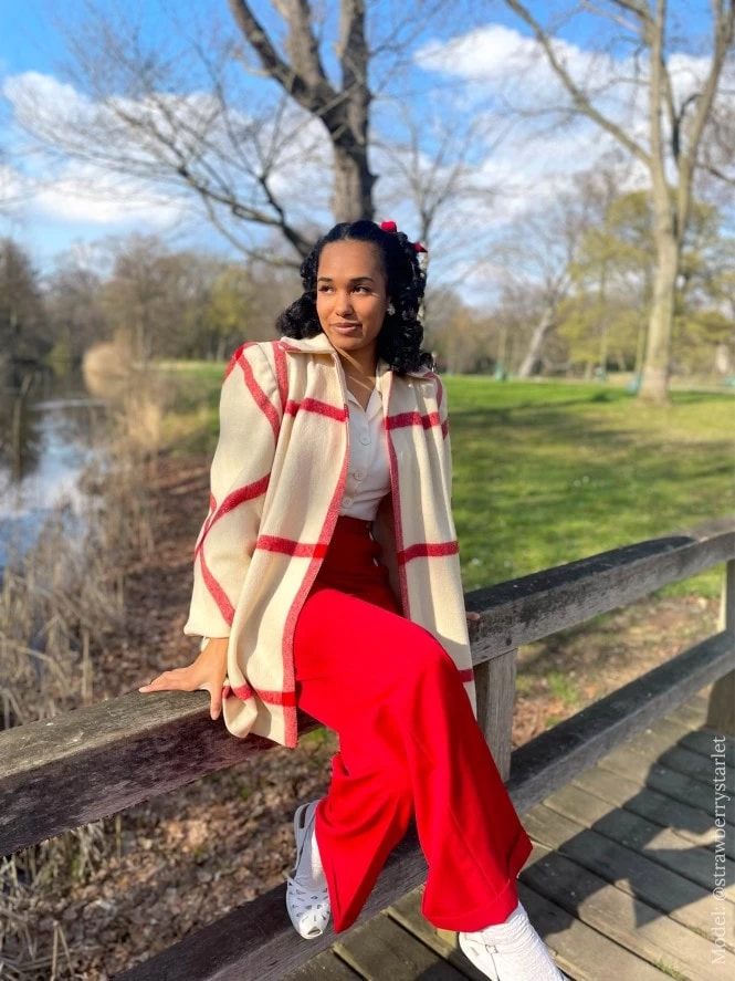 Katharine Trousers Scarlet Soft 4 Katharine Trousers Scarlet Soft - Image 2