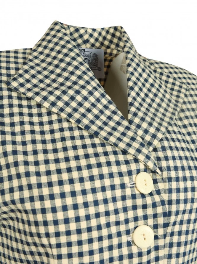 Kitty Blue And Cream Gingham 5 Kitty Blue And Cream Gingham - Image 3