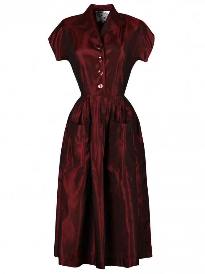 Kitty Burgundy Taffeta 3 Kitty Burgundy Taffeta