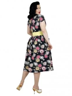 Kitty Chrysanthemum Black 7 Kitty Chrysanthemum Black -Chic Apparel Shop kitty chrysanthemum black p4584 19584 medium