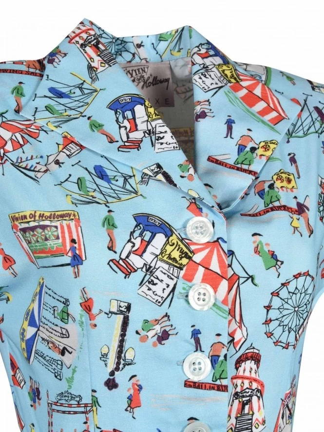 Kitty Fairground Blue 5 Kitty Fairground Blue - Image 3