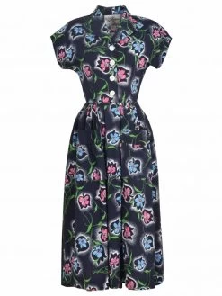 Kitty Floral Spray Blue -Chic Apparel Shop kitty floral spray blue p4750 20595 medium
