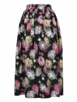 Kitty Skirt Chrysanthemum Black -Chic Apparel Shop kitty skirt chrysanthemum black p5270 23544 medium