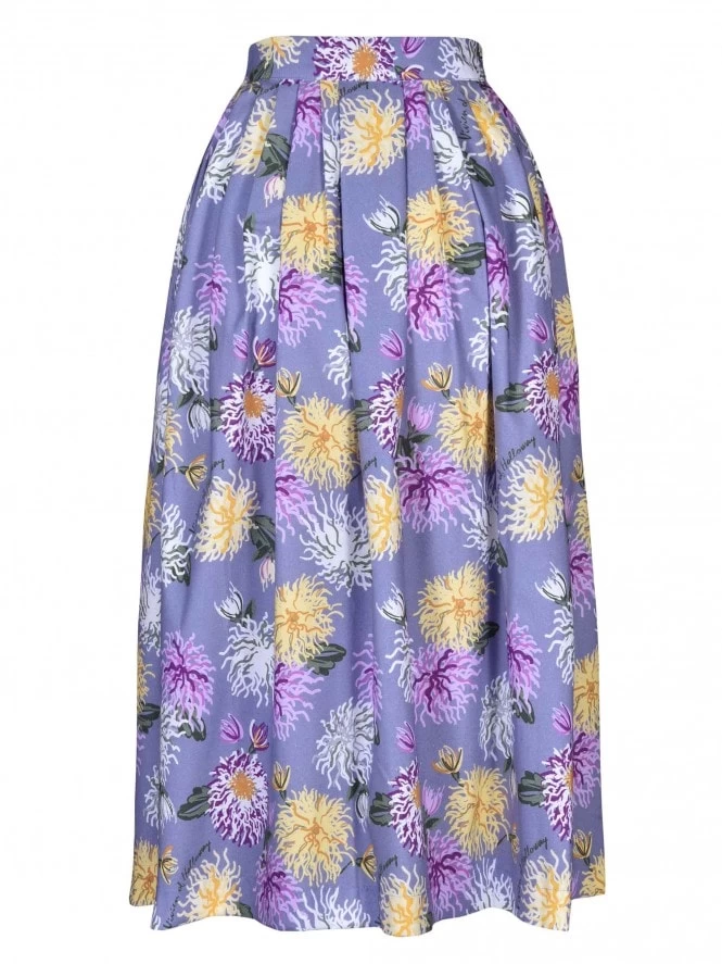 Kitty Skirt Chrysanthemum Lilac 6 Kitty Skirt Chrysanthemum Lilac - Image 4