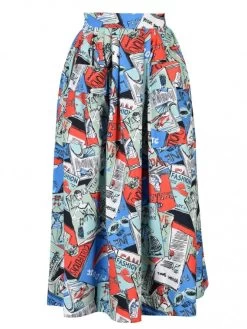 Kitty Skirt Cover Girl Blue