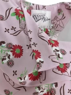 Lana 1940s Dress Bonnet Pink -Chic Apparel Shop lana 1940s dress bonnet pink p4985 21402 medium