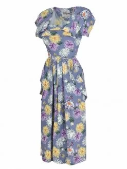 Lana 1940s Dress Chrysanthemum Lilac 9 Lana 1940s Dress Chrysanthemum Lilac -Chic Apparel Shop lana 1940s dress chrysanthemum lilac p4987 21417 medium