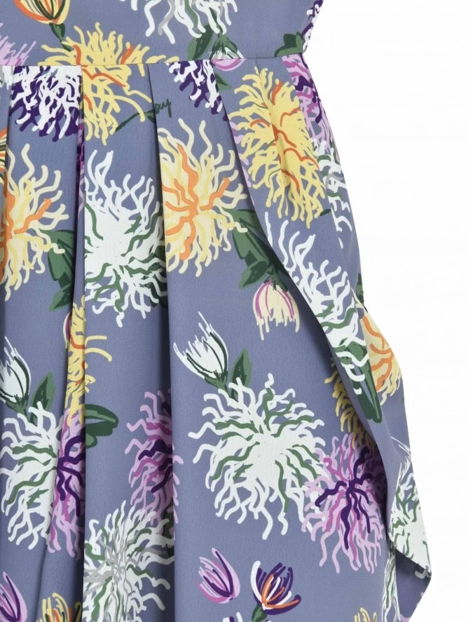 Lana 1940s Dress Chrysanthemum Lilac 7 Lana 1940s Dress Chrysanthemum Lilac - Image 5