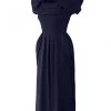 Lana 1940s Dress Crepe Navy -Chic Apparel Shop lana 1940s dress crepe navy p6336 28112 medium