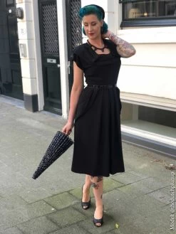 Lana 1940s Dress Rio Black -Chic Apparel Shop lana 1940s dress rio black p3199 19270 medium