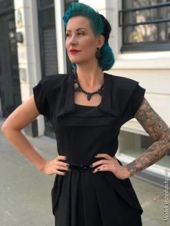 Lana 1940s Dress Rio Black -Chic Apparel Shop lana 1940s dress rio black p3199 19984 medium