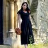 Lana 1940s Dress Rio Black