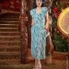 Lana 1940s Dress Tahiti Sky -Chic Apparel Shop lana 1940s dress tahiti sky p4986 26248 medium