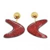 Large Boomerang Glitter Earrings Red -Chic Apparel Shop large boomerang glitter earrings red p4457 18783 medium