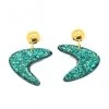 Large Boomerang Glitter Earrings Teal -Chic Apparel Shop large boomerang glitter earrings teal p4257 17880 medium