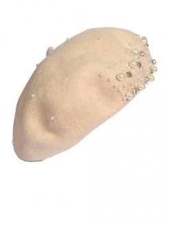 Latte Pearl Beret