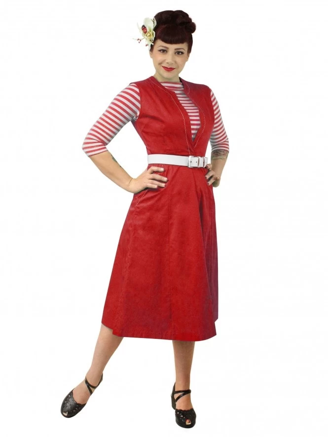 Laura Red Drill Dress 3 Laura Red Drill Dress