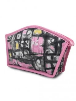 Make Up Bag Grey Pink