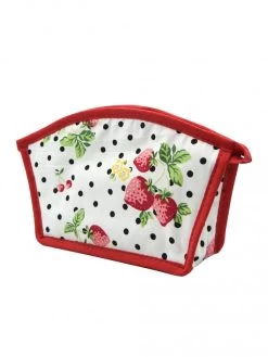 Make Up Bag Strawberry Dots