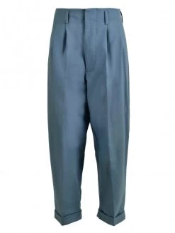 Men 1950s Presley Pants Cornflower Blue