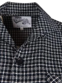 Men Long-Sleeved Check Navy White Shirt -Chic Apparel Shop men long sleeved check navy white shirt p6145 27231 medium