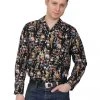 Men Long-Sleeved Day Of The Dead Shirt -Chic Apparel Shop men long sleeved day of the dead shirt p684 21136 medium