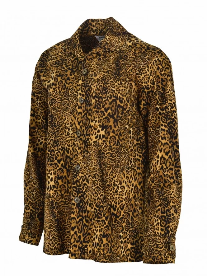 Men Long-Sleeved Leopard Shirt 6 Men Long-Sleeved Leopard Shirt - Image 4