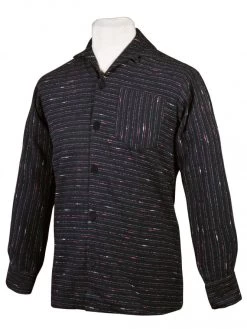 Men Long-Sleeved Pink Fleck Shirt