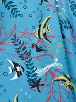 Men Short-Sleeved Angelfish Turquoise Shirt -Chic Apparel Shop men short sleeved angelfish turquoise shirt p5911 25928 medium