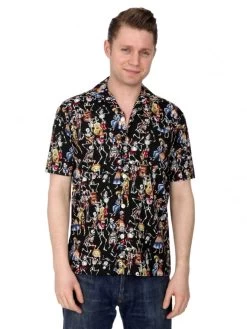 Men Short-Sleeved Day Of The Dead Shirt 14 Men Short-Sleeved Day Of The Dead Shirt -Chic Apparel Shop men short sleeved day of the dead shirt p677 12715 medium