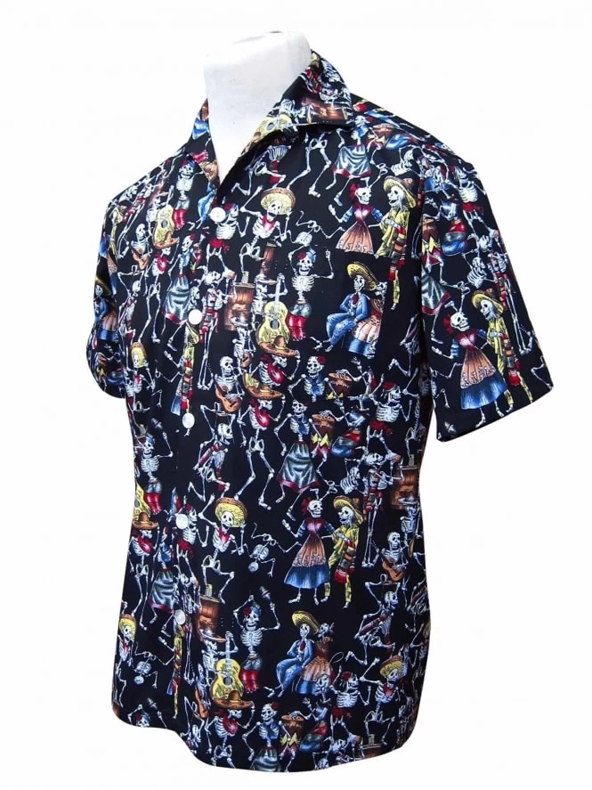 Men Short-Sleeved Day Of The Dead Shirt 6 Men Short-Sleeved Day Of The Dead Shirt - Image 4