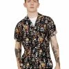 Men Short-Sleeved Day Of The Dead Shirt -Chic Apparel Shop men short sleeved day of the dead shirt p677 21081 medium