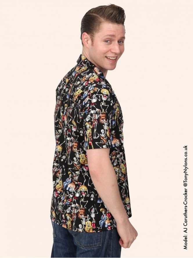 Men Short-Sleeved Day Of The Dead Shirt 9 Men Short-Sleeved Day Of The Dead Shirt - Image 7