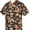 Men Short-Sleeved Island Black Shirt 1 Men Short-Sleeved Island Black Shirt -Chic Apparel Shop men short sleeved island black shirt p6319 28033 medium
