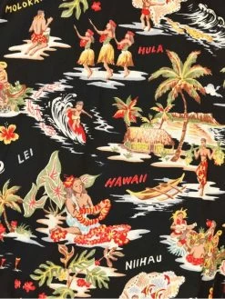 Men Short-Sleeved Island Black Shirt -Chic Apparel Shop men short sleeved island black shirt p6319 28035 medium