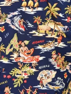 Men Short-Sleeved Island Navy Shirt -Chic Apparel Shop men short sleeved island navy shirt p6320 28041 medium