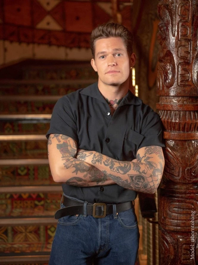 Men Short-Sleeved New Style Black Shirt 5 Men Short-Sleeved New Style Black Shirt - Image 3