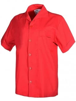 Men Short-Sleeved New Style Red Shirt